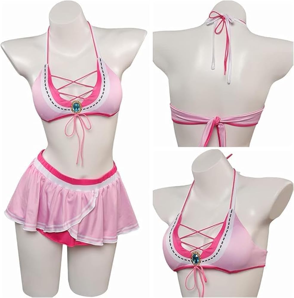 Amazon.co.jp: [Sanjucos] ピーチ姫 コスプレ 水着 コスプレ衣装